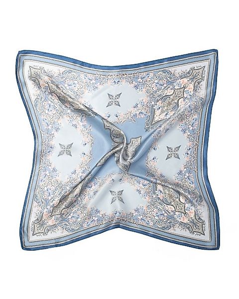 MayTree Seidentuch quadratisch Kaleidoskop 53x53 blau, (Stück), 100% Seide günstig online kaufen