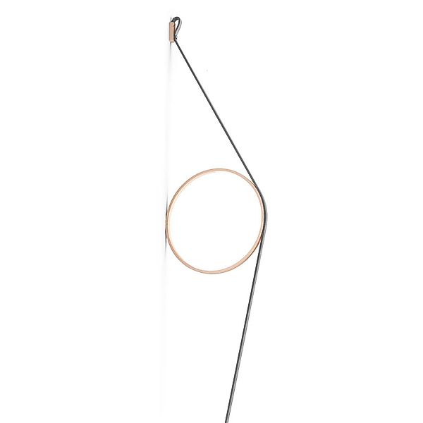 FLOS Wirering Grau LED-Wandleuchte, Ring pink günstig online kaufen