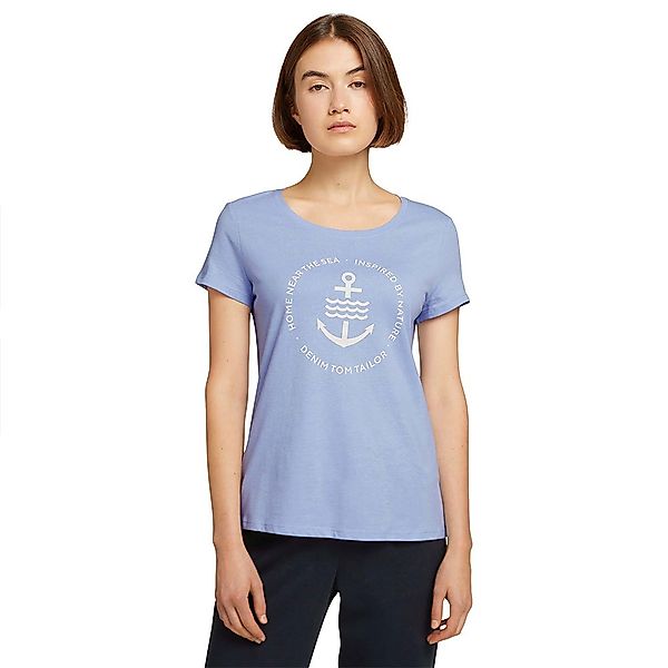Tom Tailor 1031478 Kurzärmeliges T-shirt M Brunnera Blue günstig online kaufen