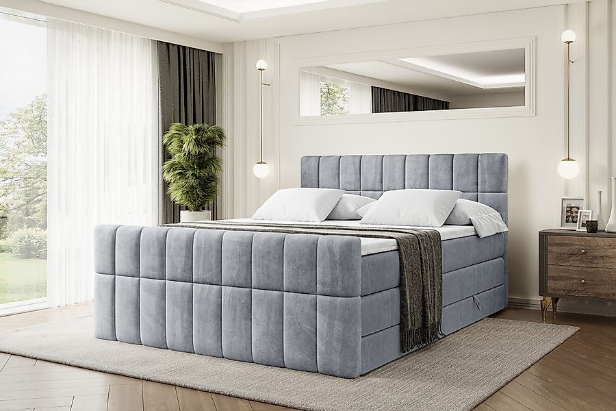 ALTDECOR Boxspringbett MIAMI-Z KING (Multipocket-Matratze H4, günstig online kaufen
