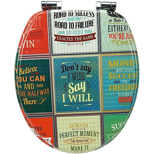 Sanfino WC-Sitz „Old School“ hochwertiger Toilettendeckel mit Absenkautomat günstig online kaufen