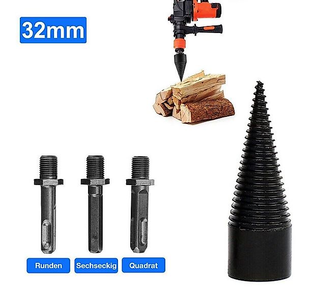 PRIISF Elektroholzspalter Holzspalter Bohrer Brennholzbohrer Schraube Kegel günstig online kaufen