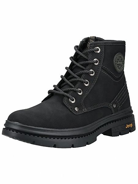 Jeep Schnürstiefelette "Jeep Stiefelette Leder/Textil" günstig online kaufen