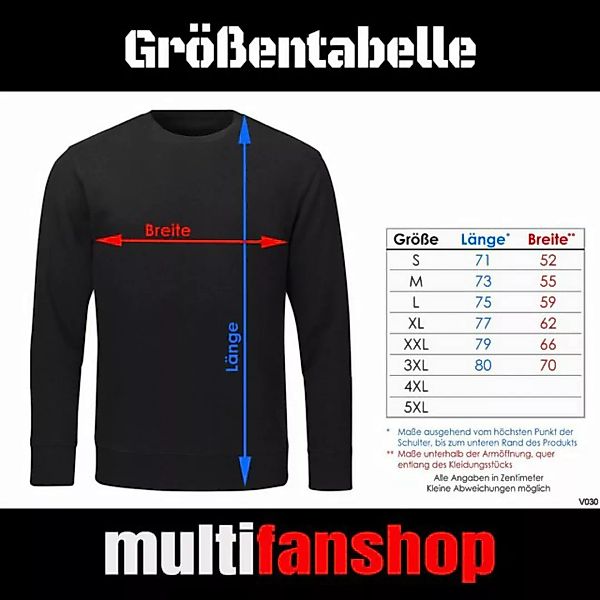 multifanshop Sweatshirt Costa Rica - Brust & Seite - Pullover günstig online kaufen