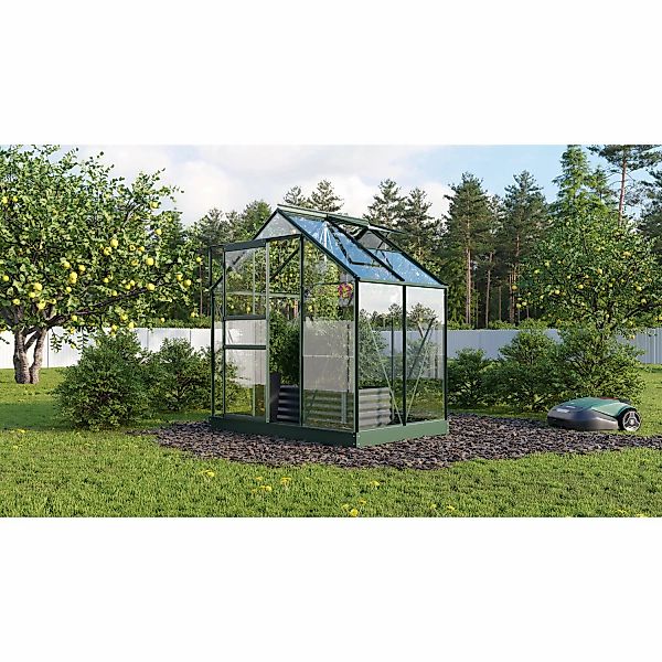 Vitavia Gewächshaus Planet 2500 Smaragd 2,5 m² inkl. Fundamentrahmen günstig online kaufen