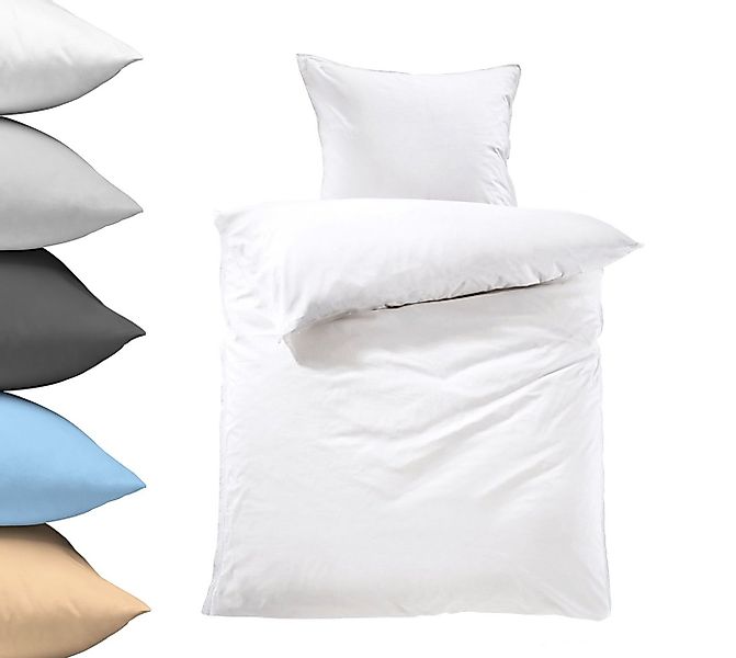 Lavea Bettwäsche Jasmin, Set aus 1x 80x80cm Kissenbezug & 1x 135x200cm Bett günstig online kaufen