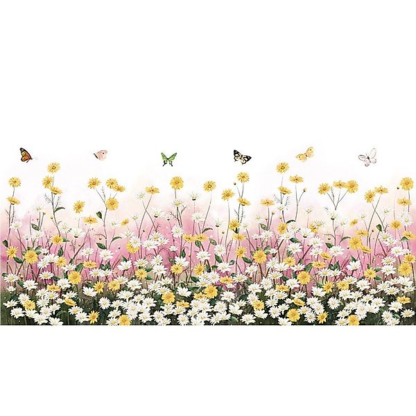 Coonoor Wandtattoo Blumen Wandaufkleber Wildblume Wandsticker (2 St), Schla günstig online kaufen