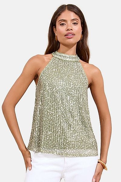 LIPSY Paillettenshirt Lipsy Neckholder-Top mit Pailletten, Regular (1-tlg) günstig online kaufen