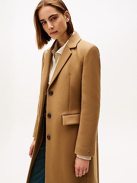 Tommy Hilfiger Langmantel CLASSIC SB WOOL REG MAXI COAT mit Wolle und Kasch günstig online kaufen