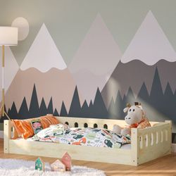 Bellabino Kinderbett Miera (Bodenbett 80x160 cm, günstig online kaufen