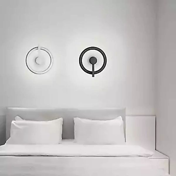 Oligo Yano Decken- und Wandleuchte LED, schwarz/schwarz - ø40 cm - direkt günstig online kaufen