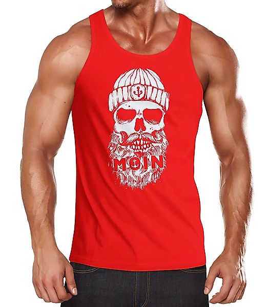 Neverless Tanktop Herren Tank-Top Moin Totenkopf günstig online kaufen
