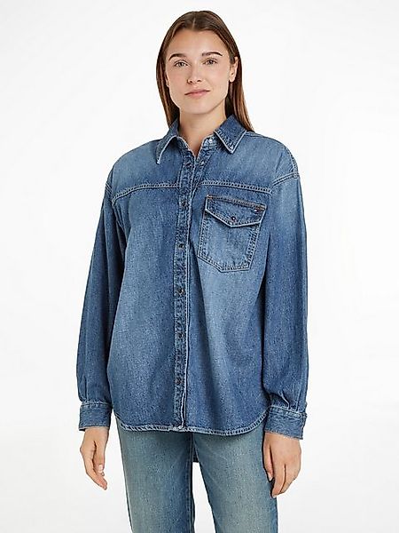 Tommy Hilfiger Hemdbluse DNM LS RELAXED günstig online kaufen