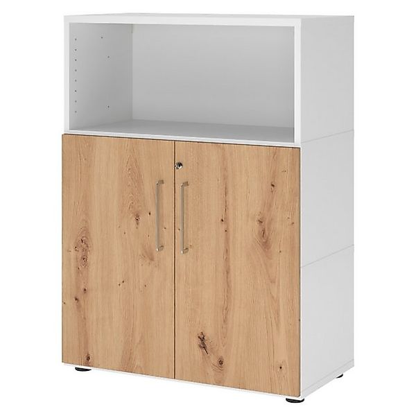 bümö Aktenschrank flexi Schrank Dekor: Weiß/Asteiche günstig online kaufen