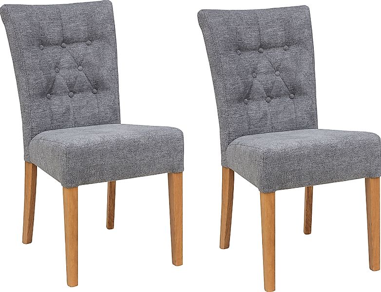 Home affaire Polsterstuhl »Queen«, (Set), 4 St., Feinstruktur, Esszimmerstu günstig online kaufen