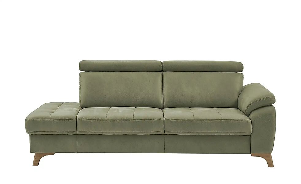 meinSofa Recamiére  Chloris ¦ grün ¦ Maße (cm): B: 221 H: 107 T: 102.0 Pols günstig online kaufen