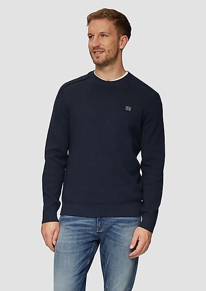 s.Oliver Longpullover Strickpullover Strickpullover mit Nahtdetails günstig online kaufen