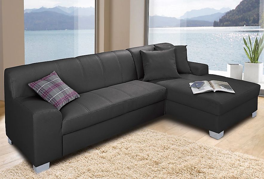 Home affaire Ecksofa "Anzio, elegant und gemütlich, Breite 239cm, L-Form" w günstig online kaufen