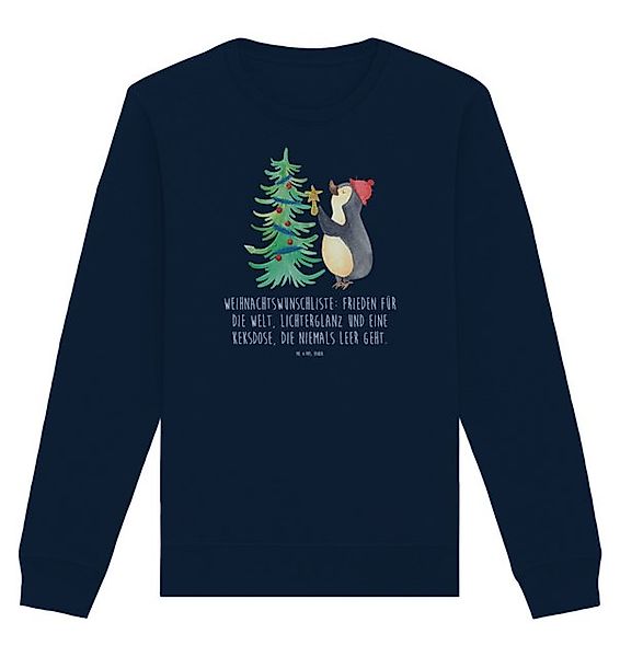 Mr. & Mrs. Panda Longpullover Größe L Pinguin Weihnachtsbaum - French Navy günstig online kaufen