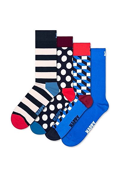 Happy Socks Basicsocken 4-Pack Navy Socks Gift Set Verstärkte Ferse, besser günstig online kaufen