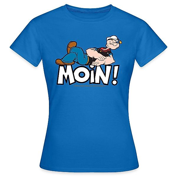 Spreadshirt T-Shirt Popeye Faulenzen Mit Schrift günstig online kaufen