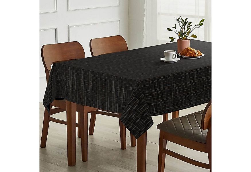 ANRO Tischdecke mit feiner Veredelung und Beschichtung Tischwäsche Stoff-Ti günstig online kaufen