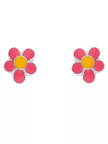 Adelia´s Paar Ohrhänger "925 Silber Ohrringe Ohrstecker Blüte - rosa", Silb günstig online kaufen