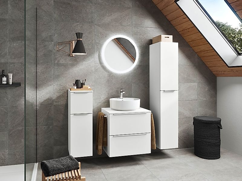 nobilia® Spiegel »Majra rund« in Ø 60 und 75 cm, inkl. LED-Beleuchtung günstig online kaufen