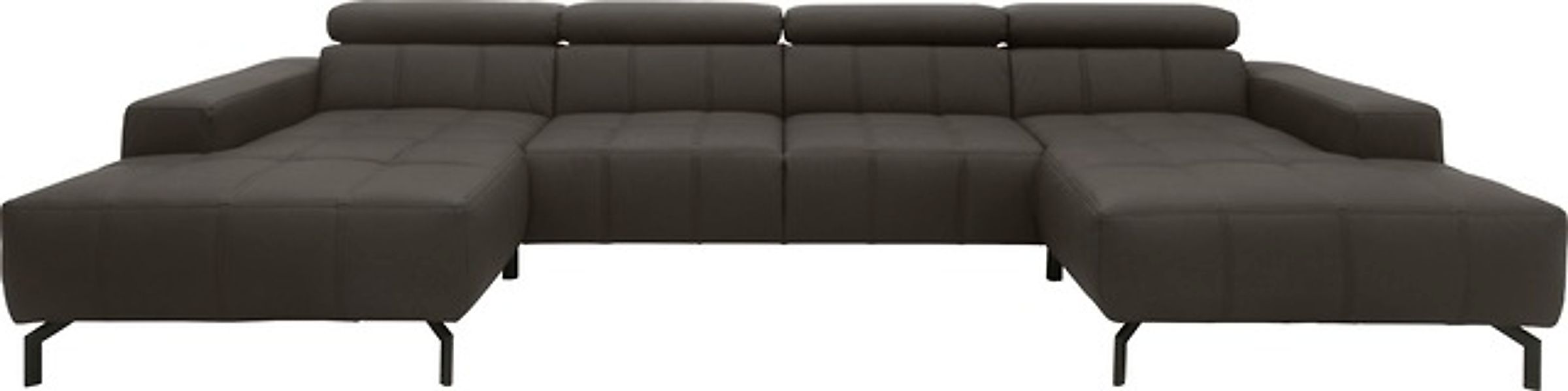 DOMO collection Wohnlandschaft "Cunelli tolle Sitznähte als Designelement, günstig online kaufen