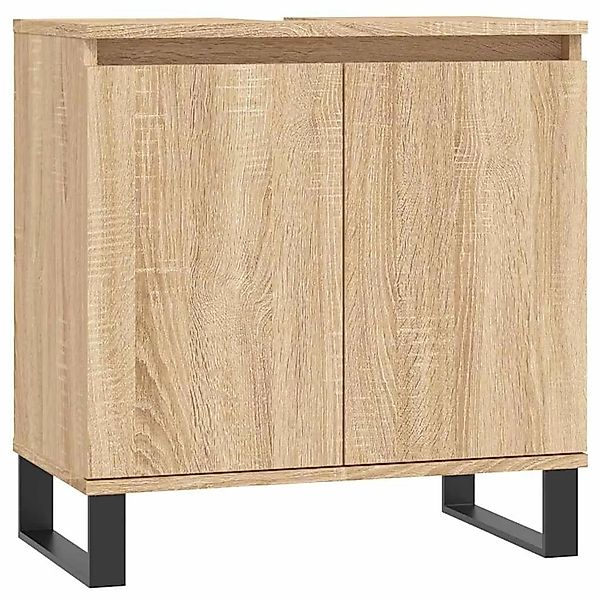 vidaXL Badschrank Sonoma-Eiche 58x33x60 cm Holzwerkstoff 831591 günstig online kaufen