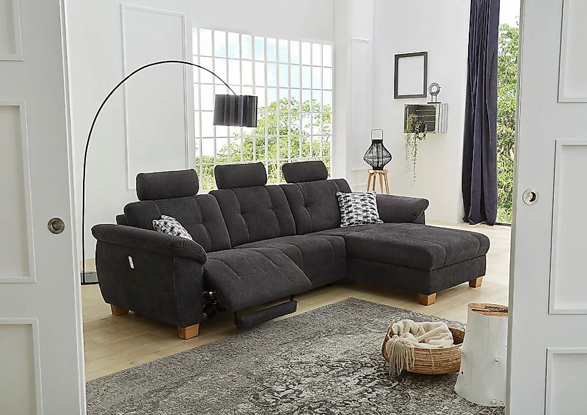 Jockenhöfer Gruppe Ecksofa "Savona L-Form", jeweils mit USB-Ladestation an günstig online kaufen