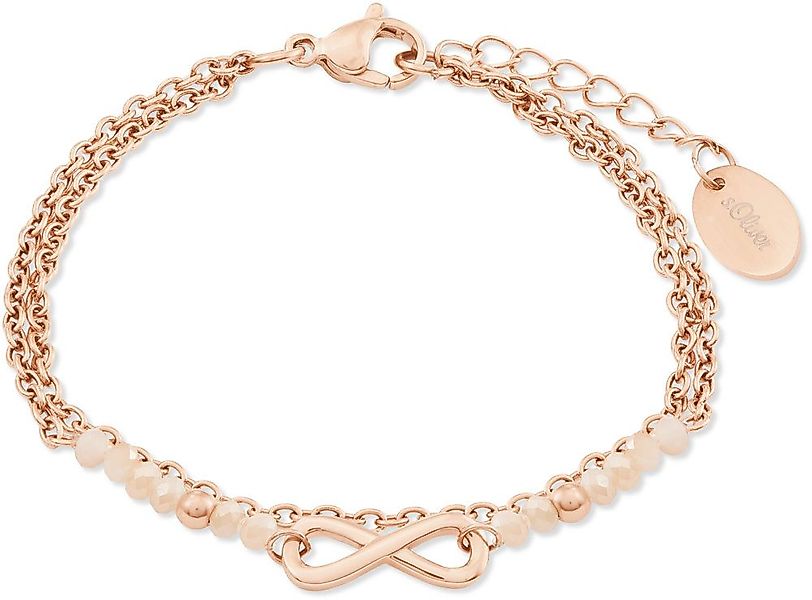 s.Oliver Armband Zweireihiges Armband mit Infinityanhänger günstig online kaufen