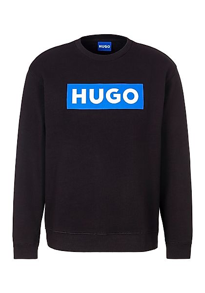 HUGO Blue Sweatshirt "Classic Crew" mit Frontprint, Relaxed Fit günstig online kaufen