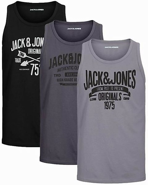 Jack & Jones Tanktop Bequemes Slimfit Shirt mit Printdruck (3er-Pack) mit P günstig online kaufen