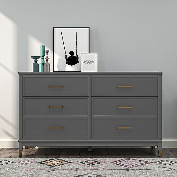 OTTO home Kommode "Westerleigh" mit 6 Schubladen, MDF, Beine aus Massivholz günstig online kaufen