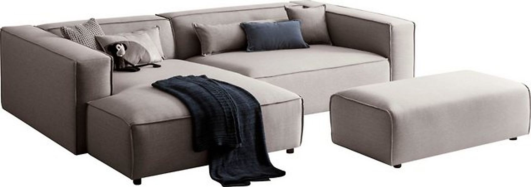 LeGer Home by Lena Gercke Polsterecke PIARA XXL, L-Form mit Schlaffunktion, günstig online kaufen