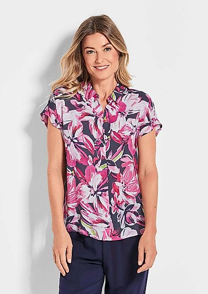 GOLDNER Hemdbluse Sommerliche Bluse mit Blumenmuster günstig online kaufen
