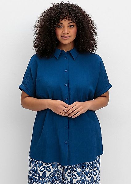Sheego Klassische Bluse Hemdbluse Kurzarm günstig online kaufen