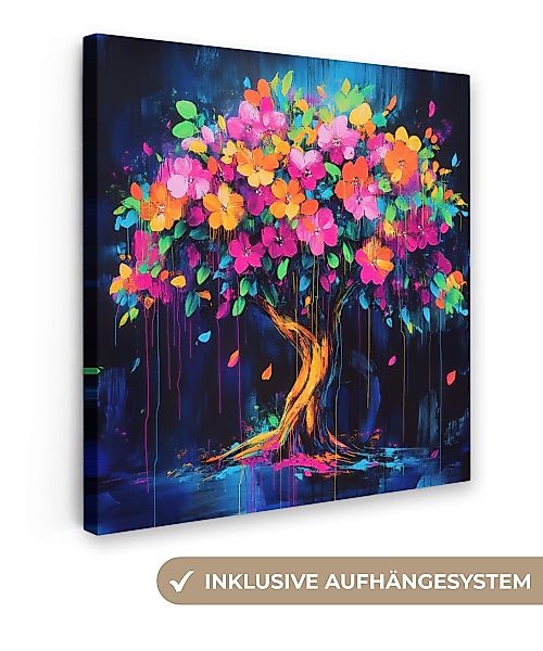 OneMillionCanvasses® Leinwandbild Baum - Blumen - günstig online kaufen