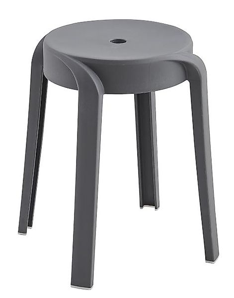 Hocker Gartenmöbel 1 Stück stapelbar Schwarz günstig online kaufen