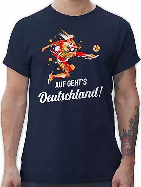Shirtracer T-Shirt Auf gehts Deutschland 2024 Fussball EM Fanartikel günstig online kaufen