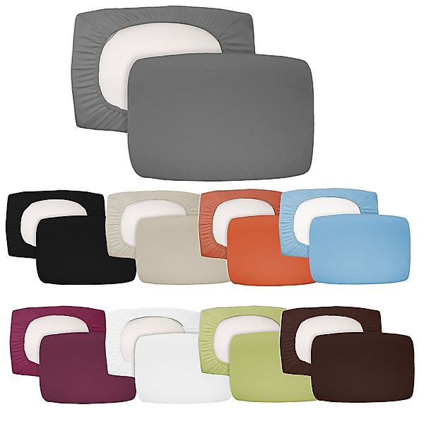 Mojawo Jugendbettwäsche 2er Pack Spannbezug Bezug für Nackenkissen Kissen B günstig online kaufen