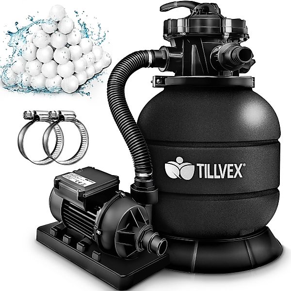 tillvex Sandfilteranlage Filteranlage 7.900L/h mit 400g günstig online kaufen