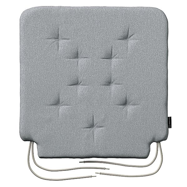 Stuhlkissen Christoph mit Bindeschnur, grau, 42 x 41 x 3,5 cm, Amsterdam (7 günstig online kaufen