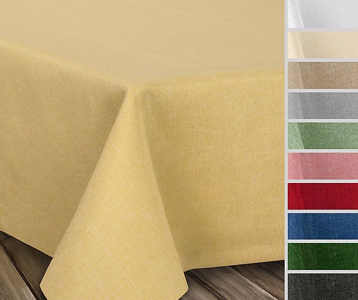 Beautex Tischdecke Fleckenabweisende bügelfreie Tischdecke mit Lotuseffekt, günstig online kaufen