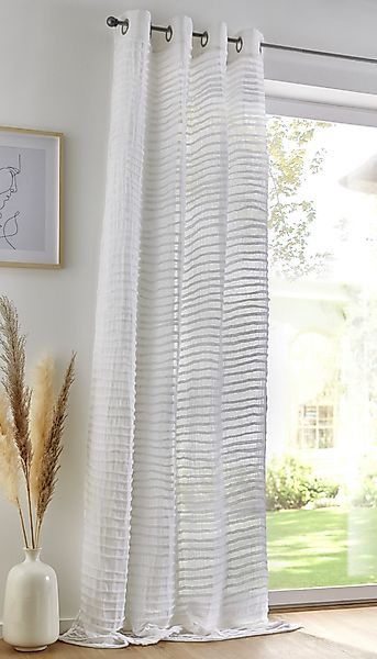 Kutti Vorhang Crinkle allover, Ösen (1 günstig online kaufen