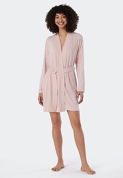 Schiesser Morgenmantel "Essentials", Kurzform, Single-Jersey, Kimono-Kragen günstig online kaufen