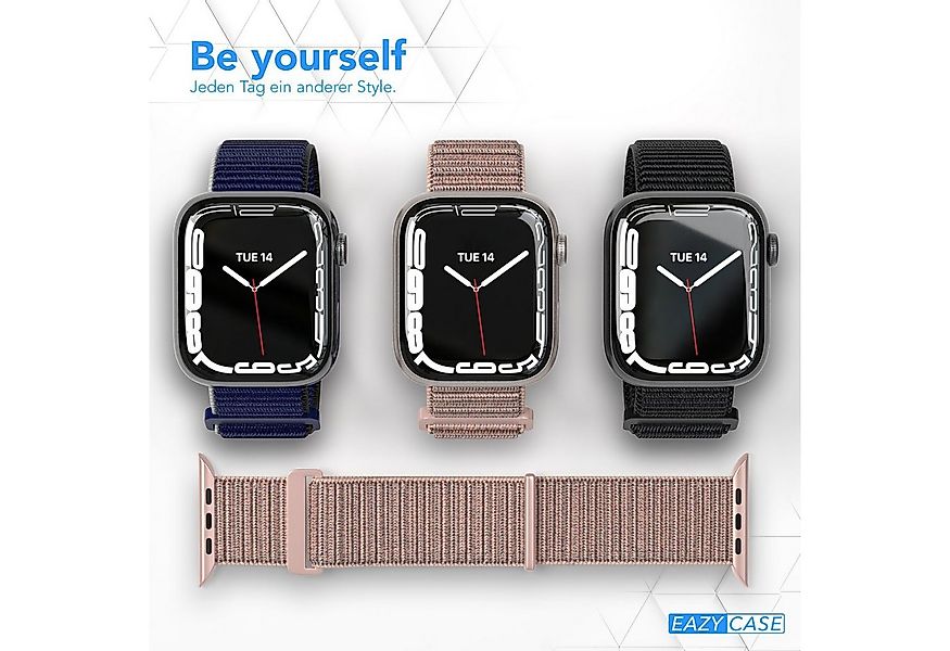 EAZY CASE Uhrenarmband Nylon Band für iWatch 11 10 9 8 7 6 5 4 3 2 SE Ultra günstig online kaufen