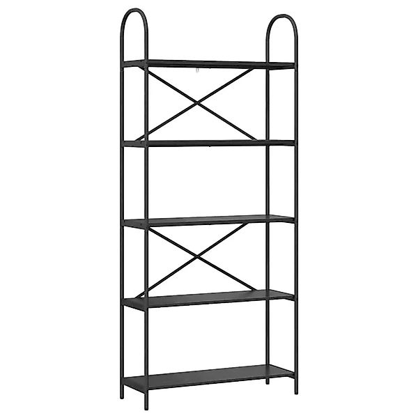 vidaXL Bücherregal Schwarz Eichen-Optik 80 x 30 x 183 cm Holzwerkstoff 8798 günstig online kaufen