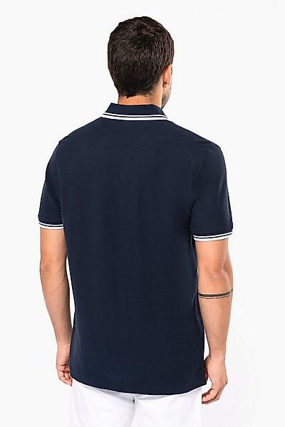 Kariban Poloshirt Polohemd für Herren mit kurzen Ärmeln und kontrastfarbene günstig online kaufen